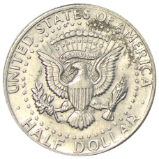 Монета 1/2 доллара (50 центов) 1974 года США (реверс)