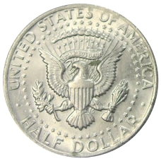 Монета 1/2 доллара (50 центов) 1974 года США (реверс)