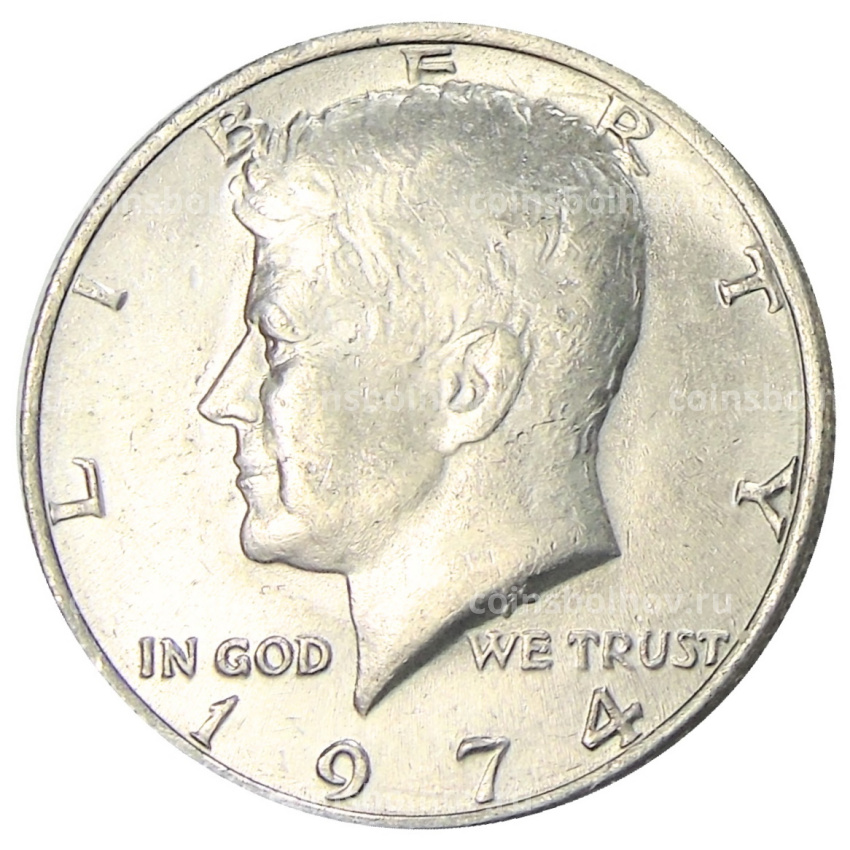 Монета 1/2 доллара (50 центов) 1974 года США