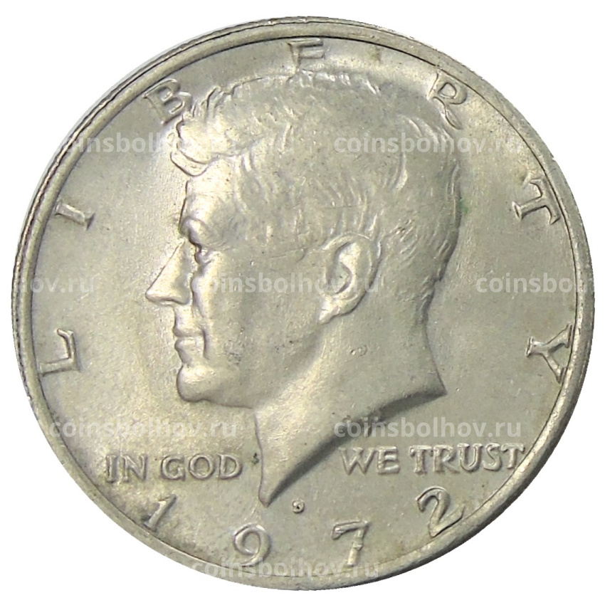 Монета 1/2 доллара (50 центов) 1972 года D США