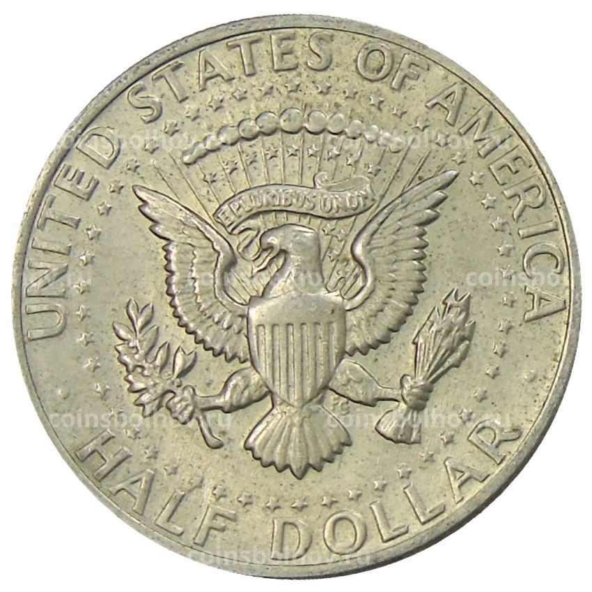 Монета 1/2 доллара (50 центов) 1972 года D США (вид 2)