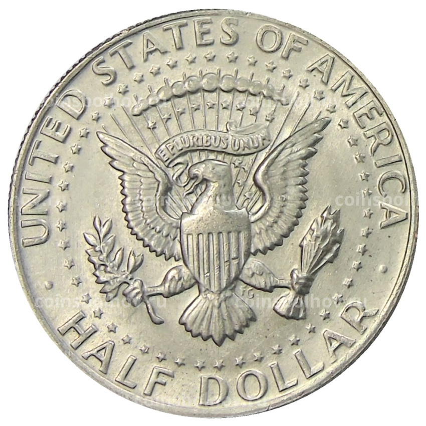 Монета 1/2 доллара (50 центов) 1972 года D США (вид 2)