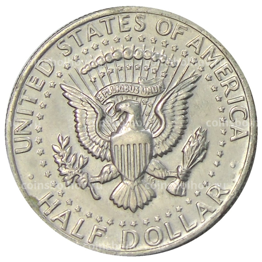 Монета 1/2 доллара (50 центов) 1972 года D США (вид 2)