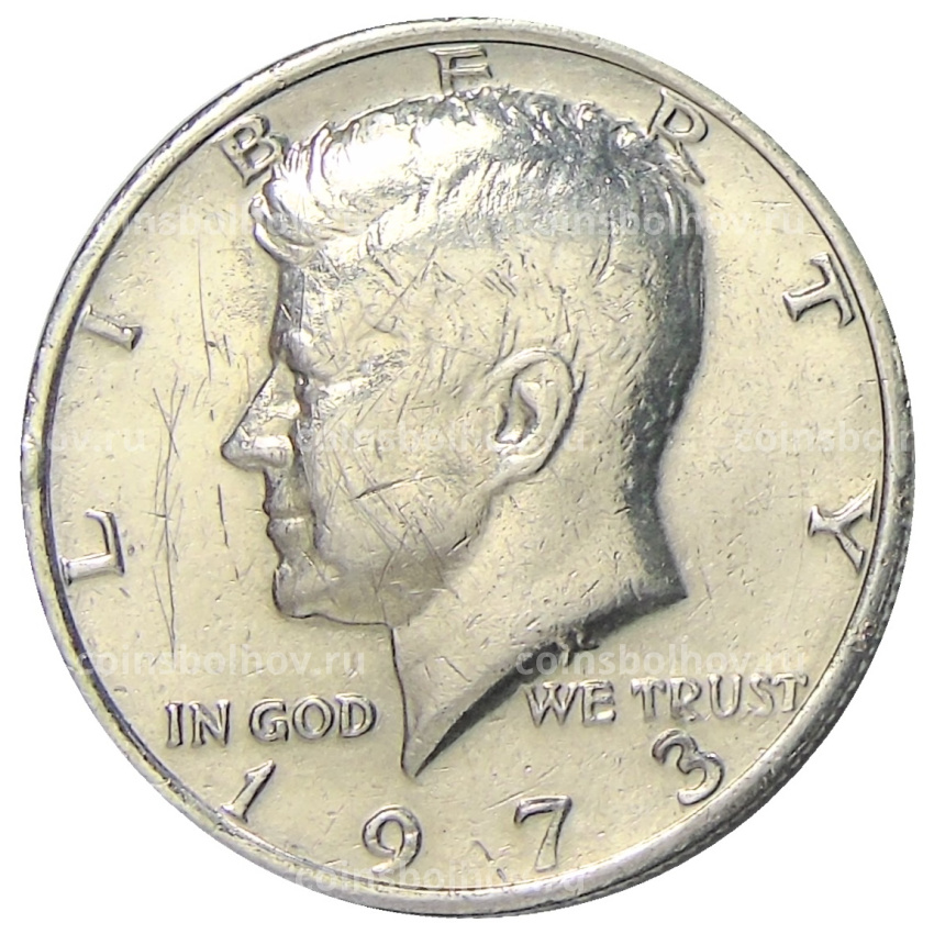 Монета 1/2 доллара (50 центов) 1973 года США