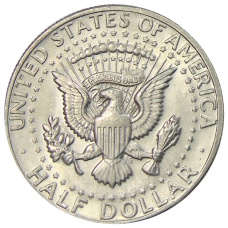 Монета 1/2 доллара (50 центов) 1974 года D США (реверс)