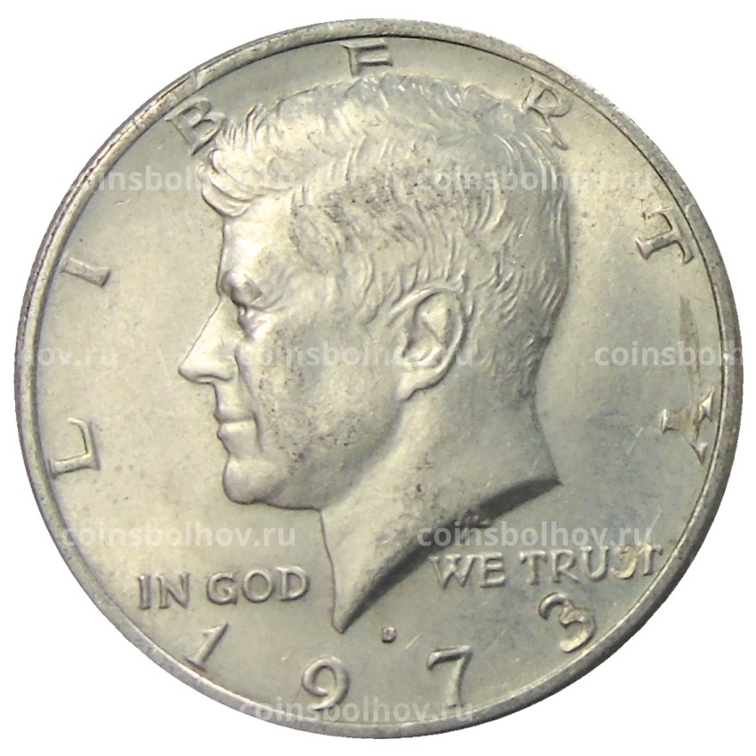 Монета 1/2 доллара (50 центов) 1973 года D США