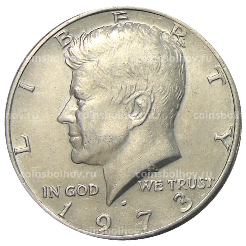 Монета 1/2 доллара (50 центов) 1973 года D США