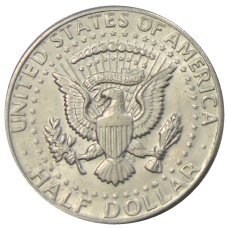 Монета 1/2 доллара (50 центов) 1971 года США (реверс)