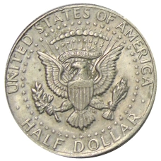 Монета 1/2 доллара (50 центов) 1971 года США (реверс)