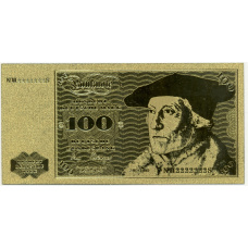 Сувенирная банкнота 100 марок 1980 года Германия