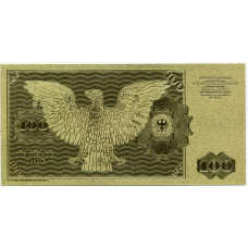 Сувенирная банкнота 100 марок 1980 года Германия (вид 2)