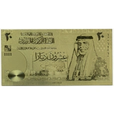 Сувенирная банкнота 20 динар Иордания (аверс)