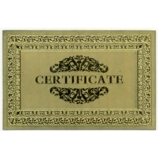 Сувенирная банкнота «Сертификат» (аверс)