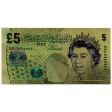 Сувенирная банкнота 5 фунтов  Великобритания — Банк Англии (реверс)