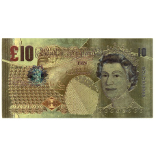 Сувенирная банкнота 10 фунтов Великобритания — Банк Англии (вид 2)