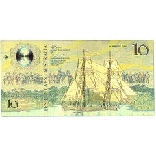 Сувенирная банкнота 10 долларов  1988 года Австралия (аверс)