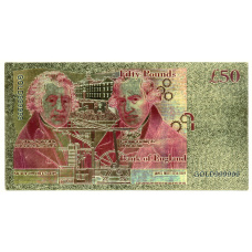 Сувенирная банкнота 50 фунтов Великобритания — Банк Англии