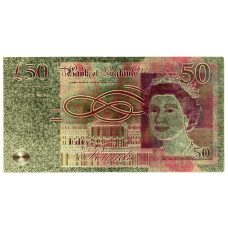 Сувенирная банкнота 50 фунтов Великобритания — Банк Англии (вид 2)