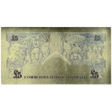 Сувенирная банкнота 5 фунтов Австралия (вид 2)