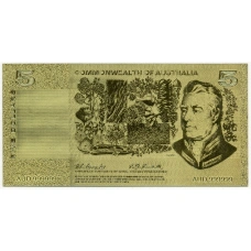 Сувенирная банкнота 5 долларов Австралия