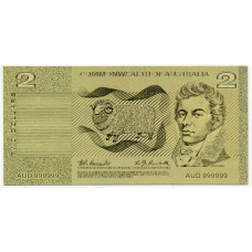 Сувенирная банкнота 2 доллара Австралия (реверс)