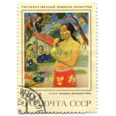 Марка «Гоген. «Женщина, держащая плод»