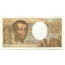 Банкнота 200 франков 1990 года Франция (реверс)