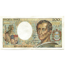 Банкнота 200 франков 1987 года Франция (аверс)