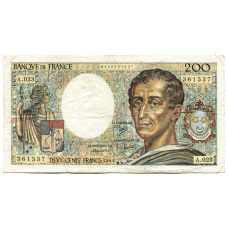 Банкнота 200 франков 1984 года Франция (аверс)