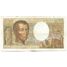 Банкнота 200 франков 1988 года Франция (реверс)