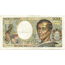 Банкнота 200 франков 1983 года Франция (аверс)