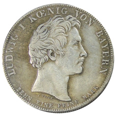 1 талер 1828 года Германсике государства — Бавария «Благословения Небес королевской семье» —  Копия (вид 2)