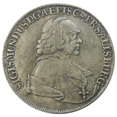 1 талер 1761 года Германские государства — Зальцбург — Копия