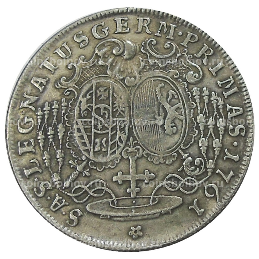 1 талер 1761 года Германские государства — Зальцбург — Копия (вид 2)