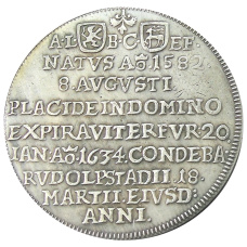 1 талер 1634 года Австрия «Траурный» — Копия (вид 2)