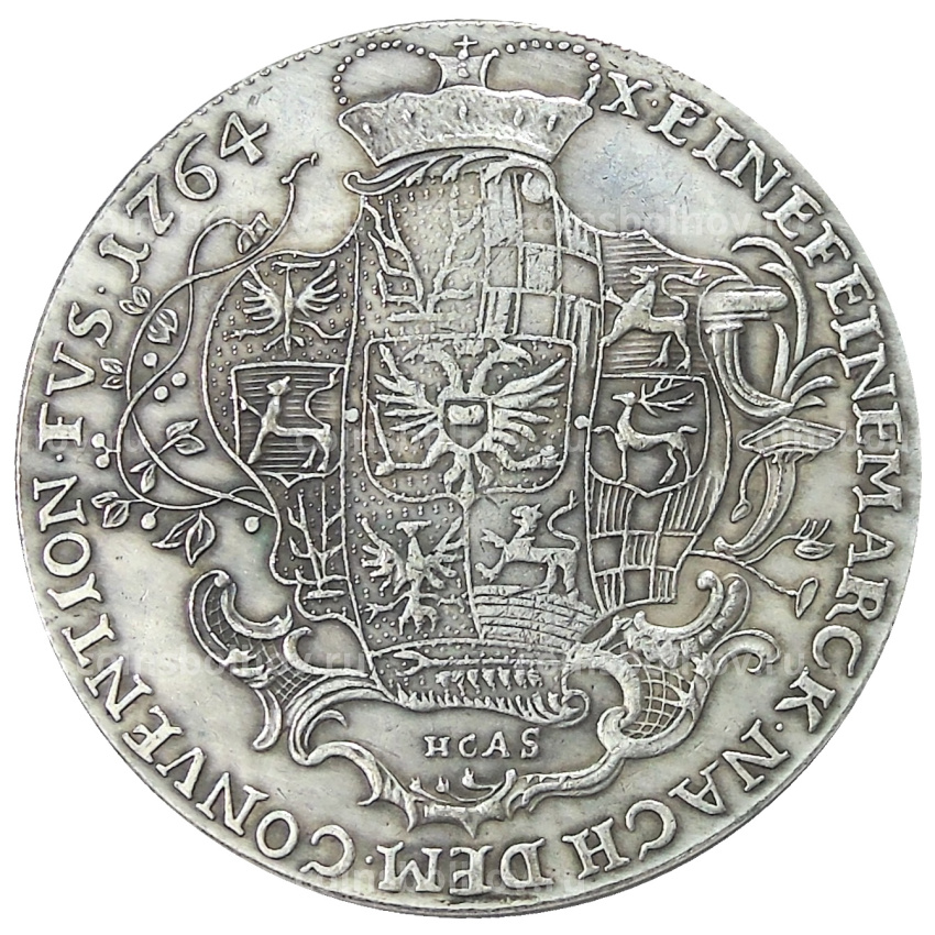 1 талер 1764 года Германские государства — Пруссия — Копия (вид 2)