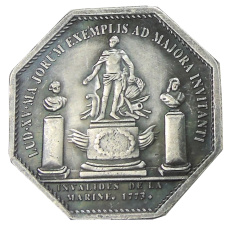 Жетон «Королевские галеры» 1773 года Франция — Копия (вид 2)