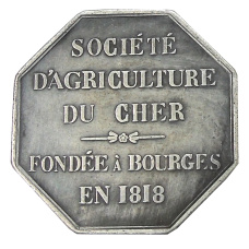 Жетон платежный «Ассоциация Сельских хозяйств» 1818 года Франция — Копия (вид 2)