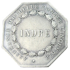 Жетон платежный «Страхование морских перевозок» 1839 года Франция — Копия (вид 2)