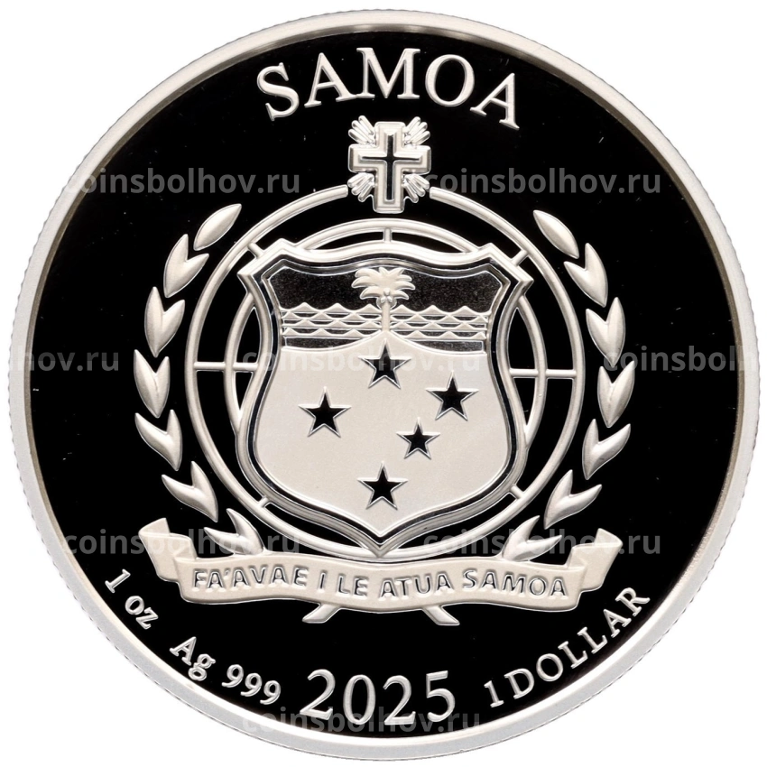 Монета 1 доллар 2025 года Самоа «Беркут» (вид 2)