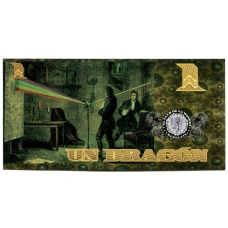 Банкнота 1 драгон 2013 года Колумбия «Исаак Ньютон» (вид 2)