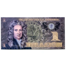 Банкнота 1 драгон 2013 года Колумбия «Исаак Ньютон»