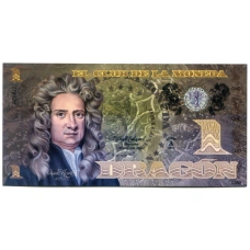 Банкнота 1 драгон 2013 года Колумбия «Исаак Ньютон»