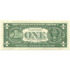 Банкнота 1 доллар 2021 года США (вид 2)