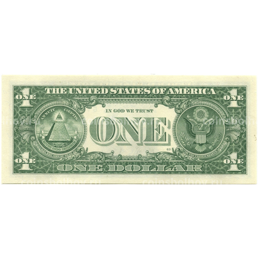 Банкнота 1 доллар 2021 года США (вид 2)