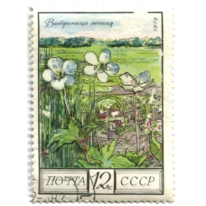 Марка «Ветреница лесная» 1975 год