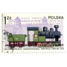 Марка «Паровоз» 1973 год Польша