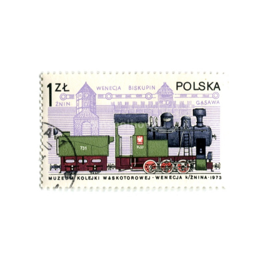 Марка «Паровоз» 1973 год Польша