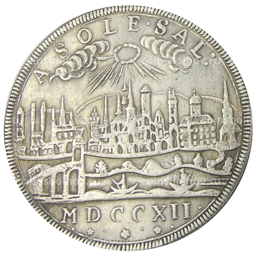 1 талер 1712 года Германские государства  Саксен-Заафельд — Копия (вид 2)