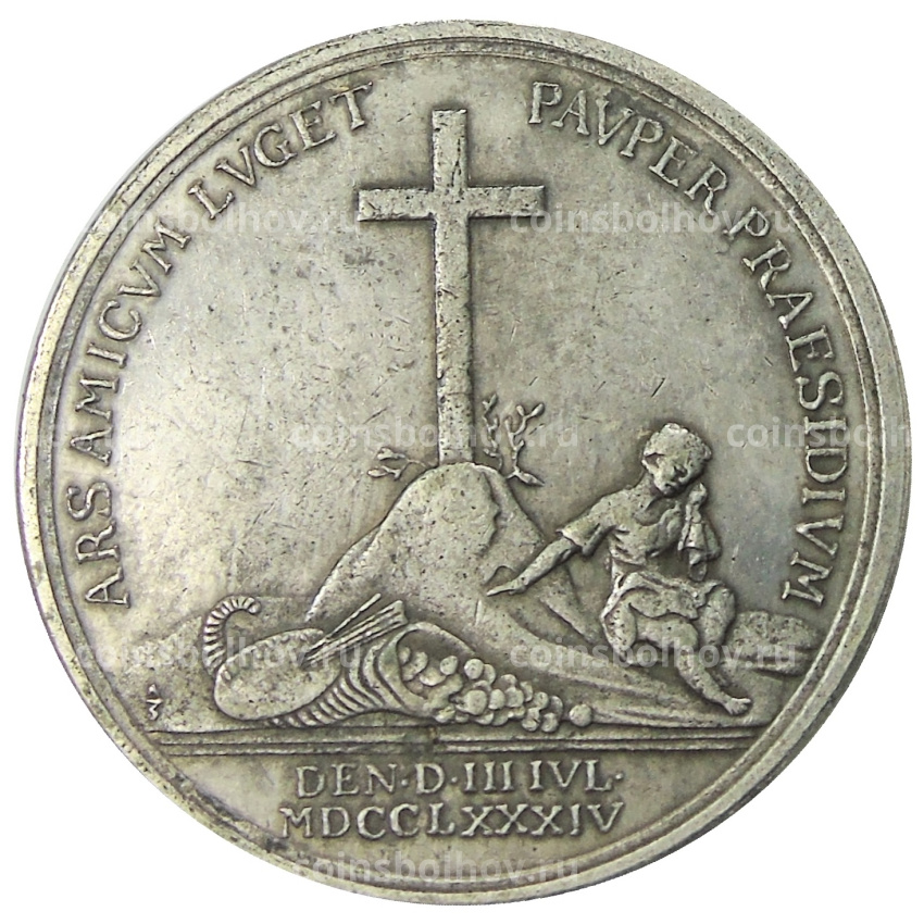 Медаль «В память барона Будберга» 1784 года — Копия (вид 2)